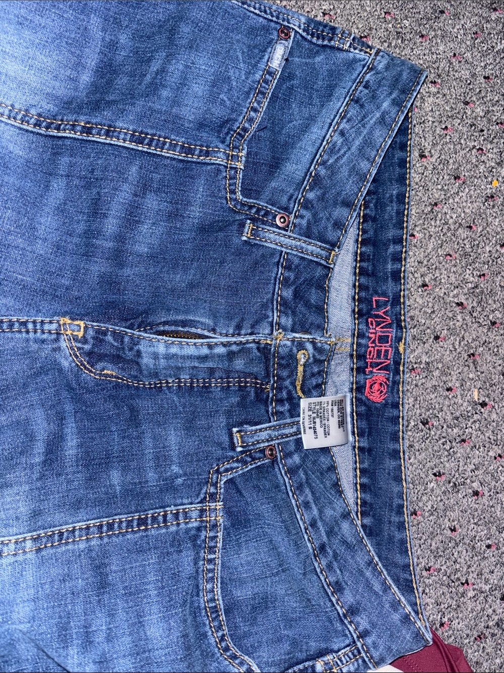 Lynden Cinch Blue Denim Jeans